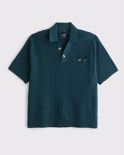 100% Cotton 2-Button Sweater Polo