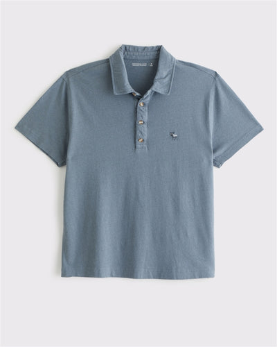 Linen-Blend Icon Polo