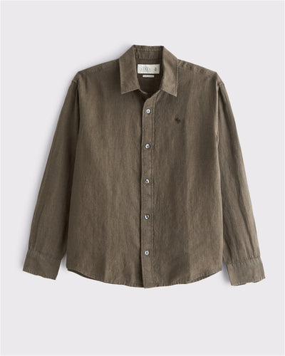 100% Linen Icon Button-Up Shirt