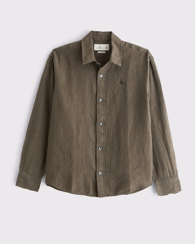 100% Linen Icon Button-Up Shirt