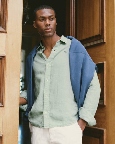 100% Linen Icon Button-Up Shirt
