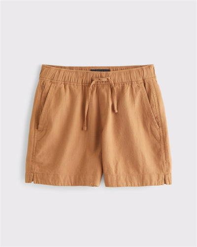 Linen-Blend Pull-On Short