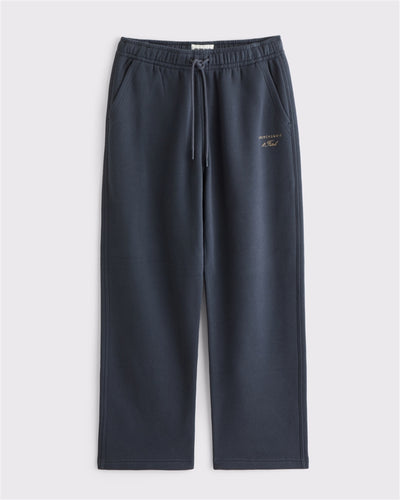 Essential Straight Open-Hem Sweatpant