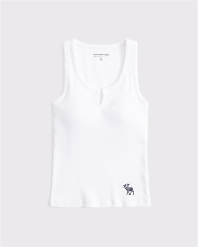 Bra-Free Rib Icon Notch-Neck Tank