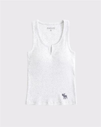 Bra-Free Rib Icon Notch-Neck Tank