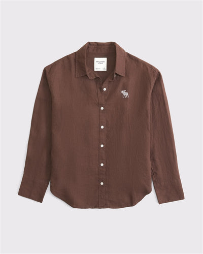 Oversized 100% Linen Icon Shirt