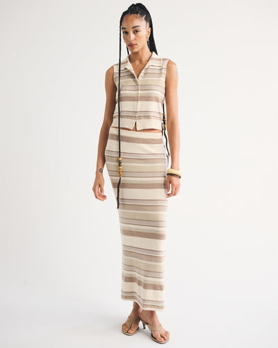 High Rise Sweater Maxi Skirt