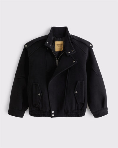A&F West Village Wool-Blend Bomber