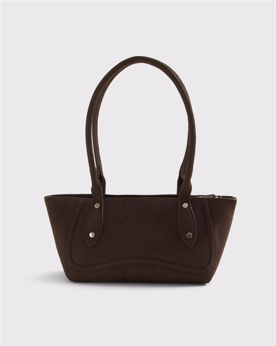Vegan Suede Shoulder Bag