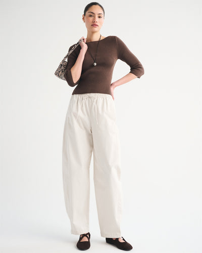 Twill Barrel Pull-On Pant