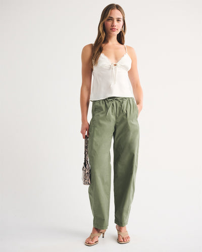 Twill Barrel Pull-On Pant