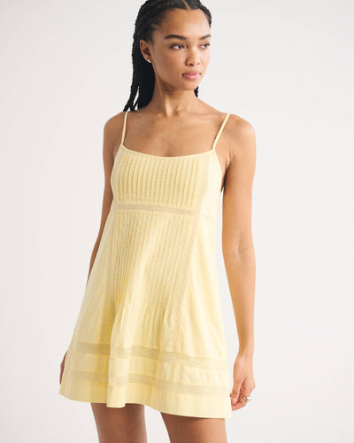 Scoopneck Flowy Mini Dress